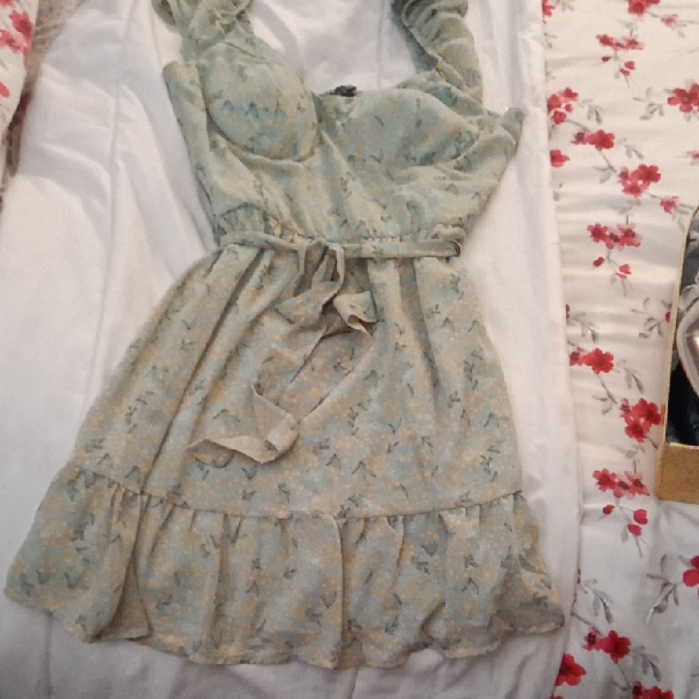 Lily Rose Blue Floral Maxi Dress